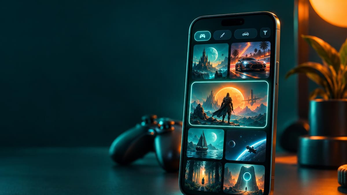 Catálogo de slots com filtro de RTP aberto no celular